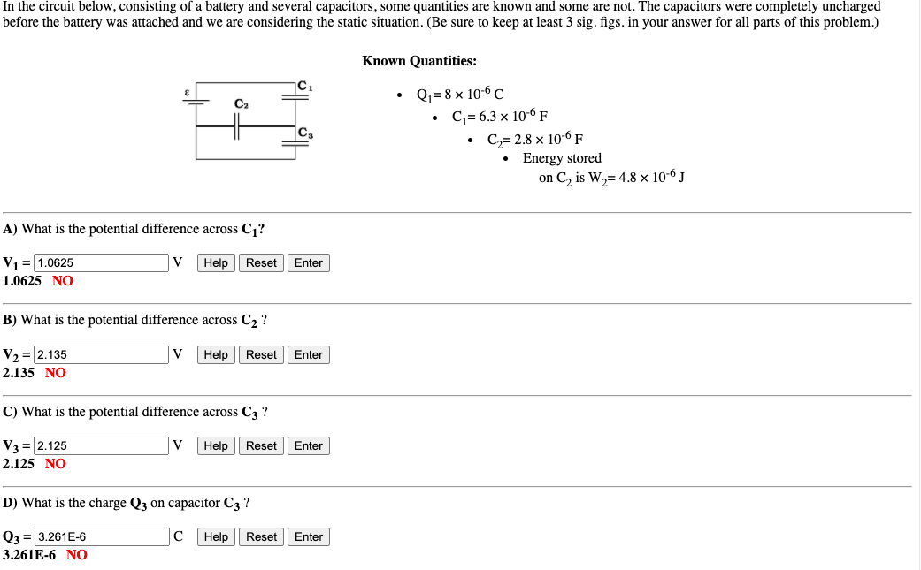 Solved In The Circuit Below Consisting Of A Battery And