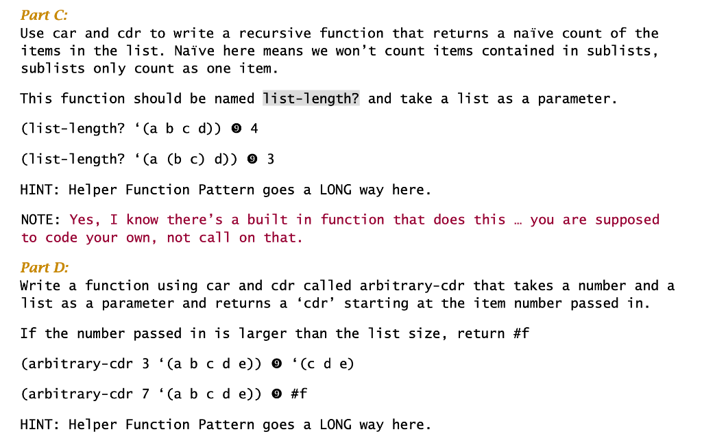 Solved THIS IS A SCHEME PROGRAMMING ASSIGNMENT. PLEASE DO | Chegg.com