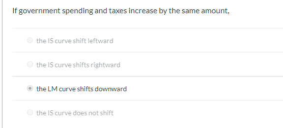 Solved If government spending and taxes increase by the same | Chegg.com