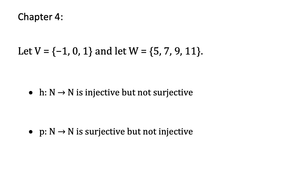 Solved Chapter 4 Let V = {1,0, 1} and let W = {5, 7, 9,