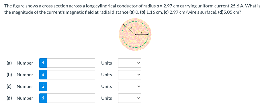 Solved The figure shows a cross section across a long | Chegg.com