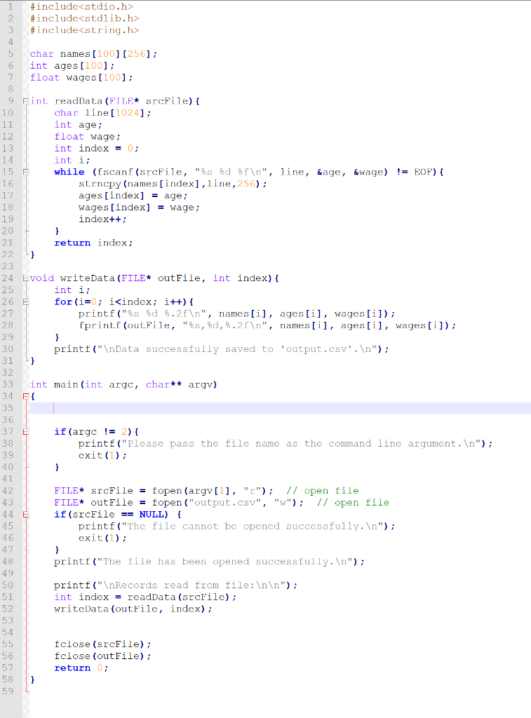 Solved Please fix my code! ! I attached the errors. C code | Chegg.com