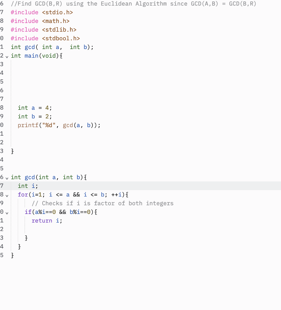 Solved 6 //Find GCD (B, R) using the Euclidean Algorithm | Chegg.com