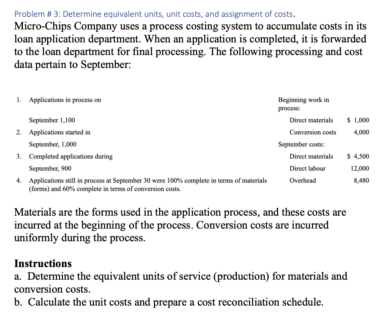 Solved Problem 2 Prepare Production Cost Report The 9123