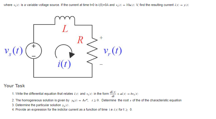 Solved Where V 1 Is A Variable Voltage Source If The C Chegg Com