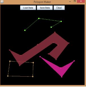 Java GUI about connecting points to draw polygon: | Chegg.com