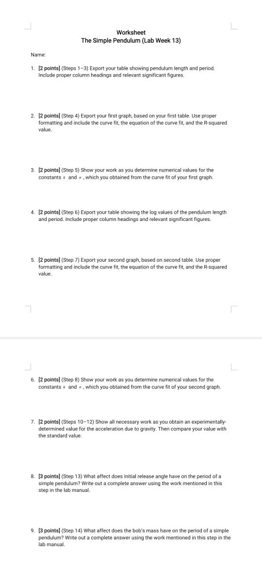 HEY I NEED ANSWER OF THIS WORK SHEET KINDLY HELP MEH | Chegg.com