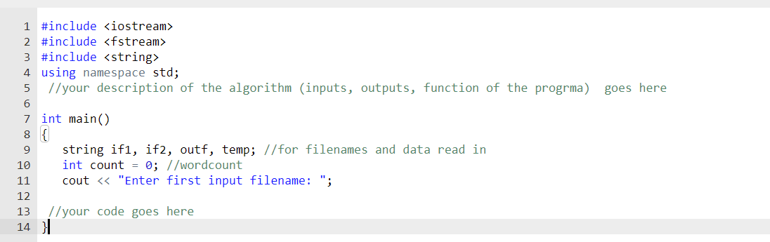Solved This needs to be in C++ Please use the same #include | Chegg.com
