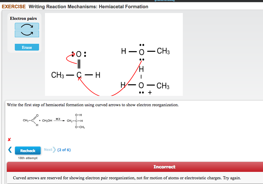 Solved EXERCISE Writing Reaction Mechanisms: Hemiacetal | Chegg.com