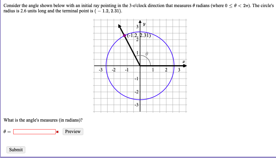 Solved Consider the angle shown below with an initial ray | Chegg.com