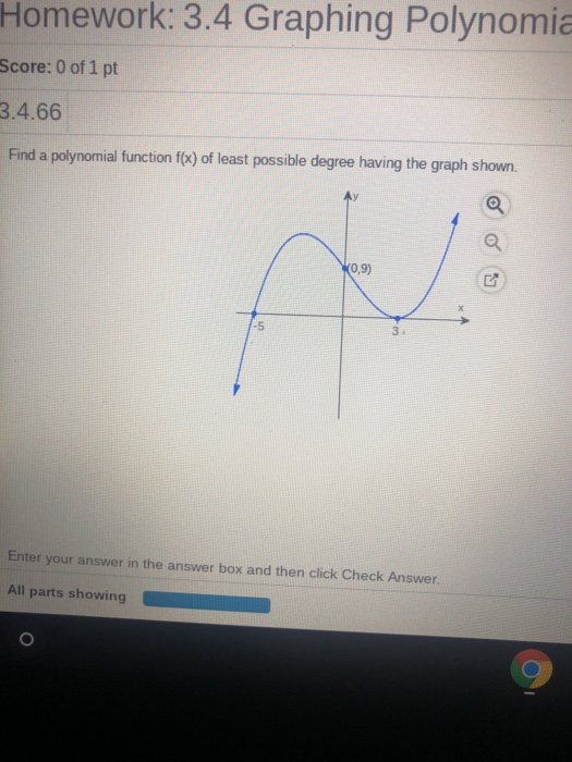 homework 3 graphing polynomial functions