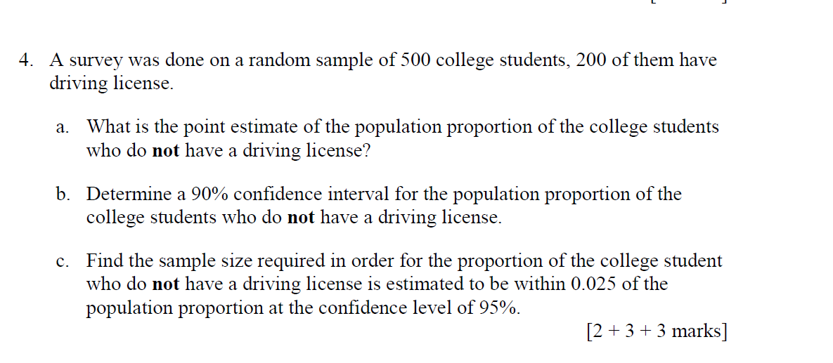 Solved 4. A survey was done on a random sample of 500 | Chegg.com