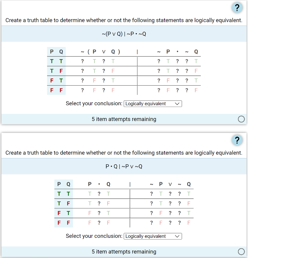 Solved Create a truth table to determine whether or not the | Chegg.com