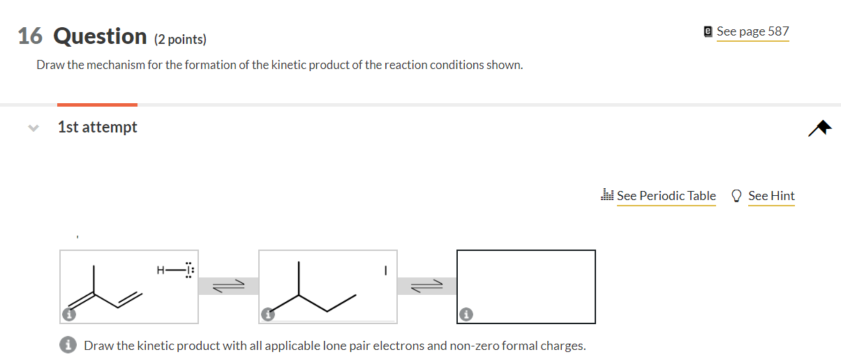 Solved 16 Question (2 points) @ See page 587 Draw the | Chegg.com