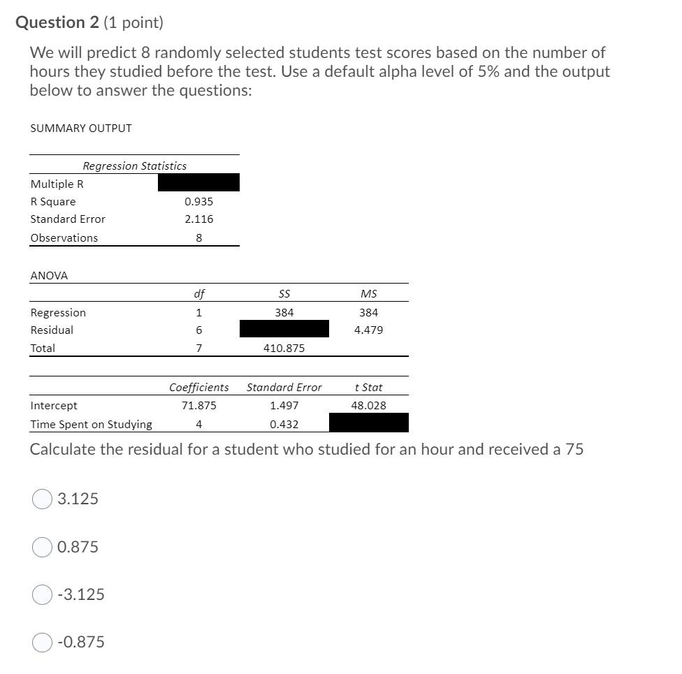Solved Question 2 (1 point) We will predict 8 randomly | Chegg.com