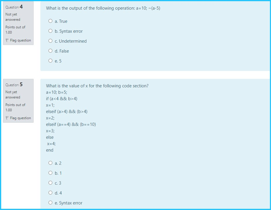 Solved Question 4 What is the output of the following | Chegg.com