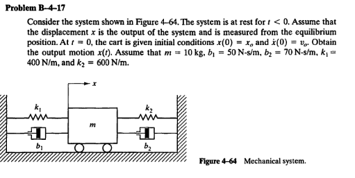 Solved Problem B-4-17 Consider The System Shown In Figure | Chegg.com