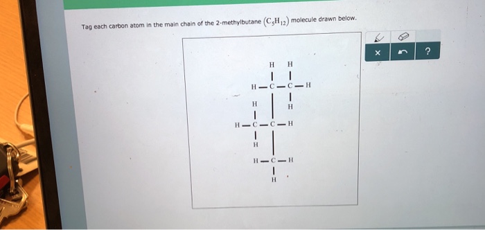 Solved Tag each carbon atom in the main chain of the | Chegg.com
