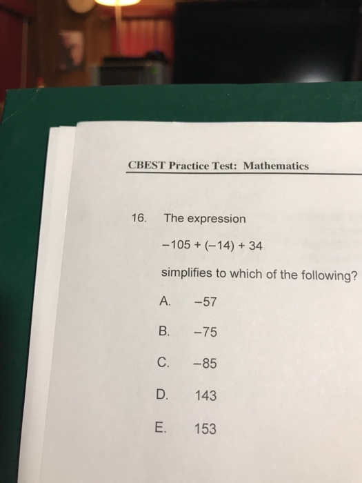 cbest math practice test 2020 pdf