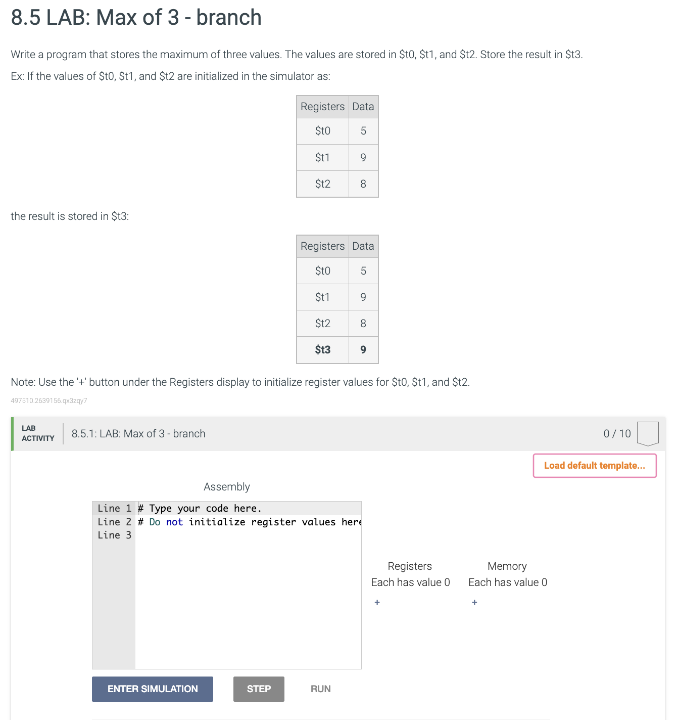 Solved Write a program that stores the maximum of three | Chegg.com