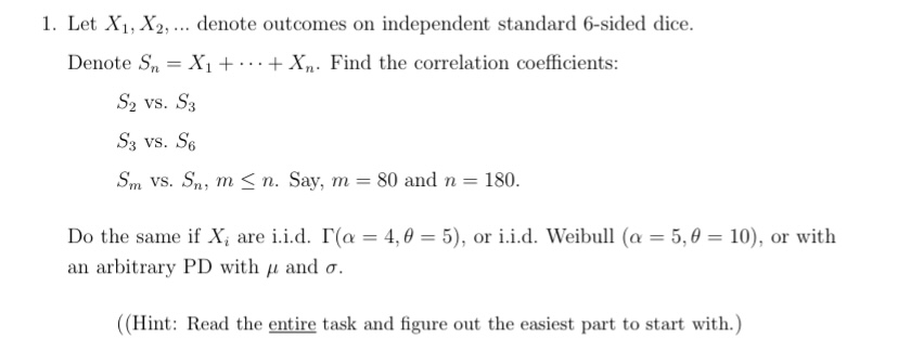 Let X1,X2,… denote outcomes on independent standard 6 | Chegg.com