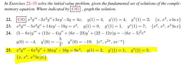 Solved In Exercises 22–33 solve the initial value problem, | Chegg.com