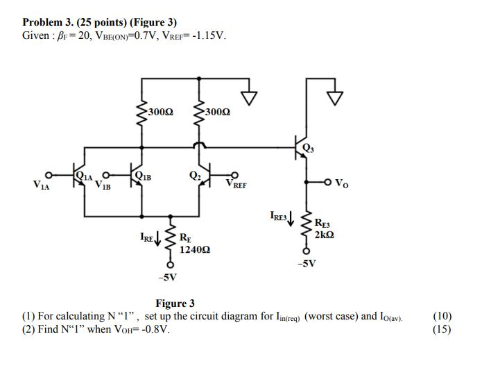 (1) For calculating N “1” , set up the circuit | Chegg.com