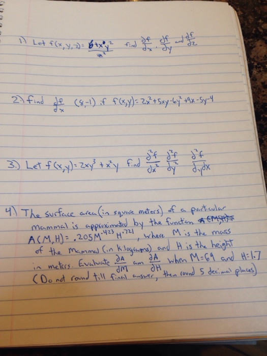 Solved Let f(x, y) = 6 + xy^2/z^2 find df/dx middot df/dy | Chegg.com