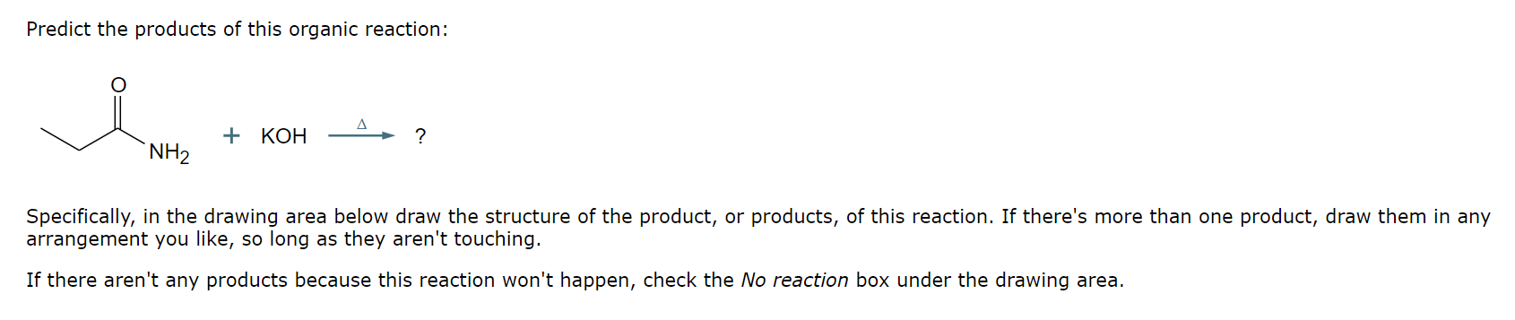 Solved Predict the products of this organic reaction: | Chegg.com