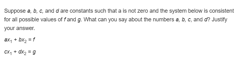 Solved Suppose A, B, C, And D Are Constants Such That A Is | Chegg.com