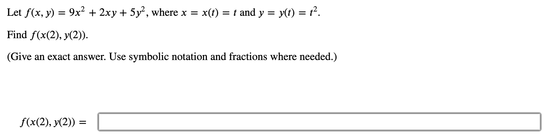 Solved Let F X Y 9 X 2 2 X Y 5 Y 2 Where Chegg Com