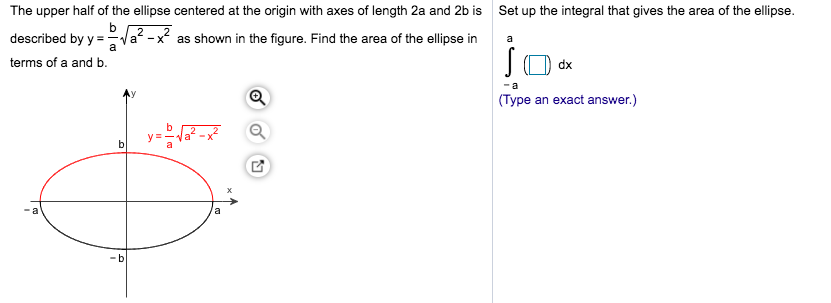 Solved b The upper half of the ellipse centered at the | Chegg.com