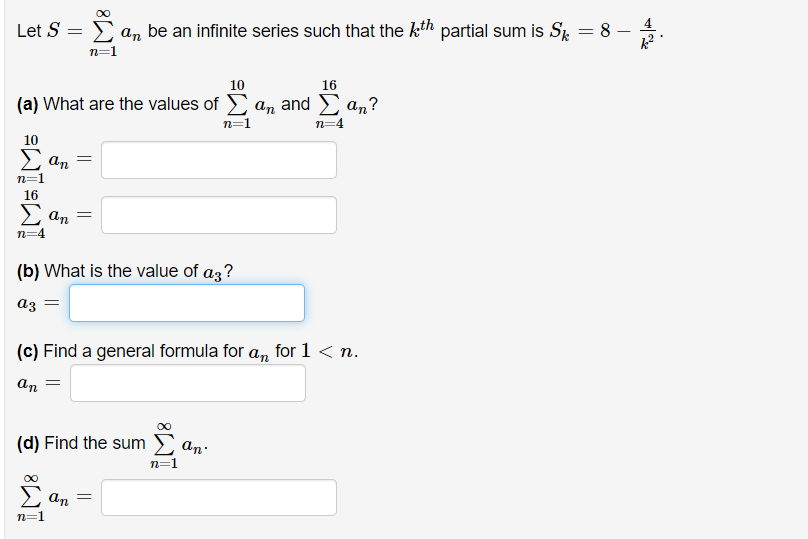 Solved Let S I į An Be An Infinite Series Such That The Chegg Com