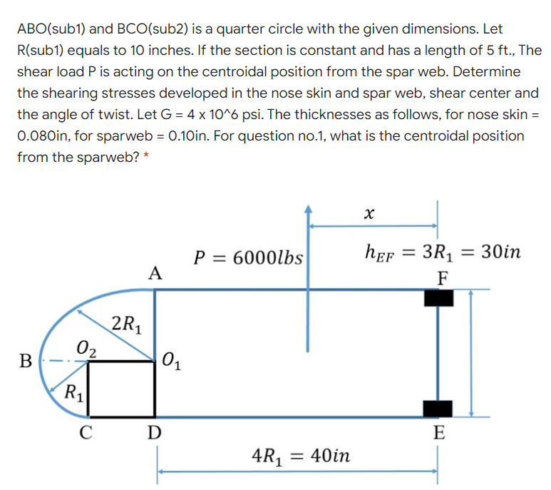 ABO sub1 And BCO sub2 Is A Quarter Circle With The Chegg