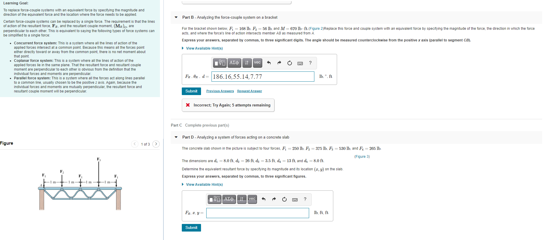 Solved Learning Goal: Part B - Analyzing The Force-couple | Chegg.com