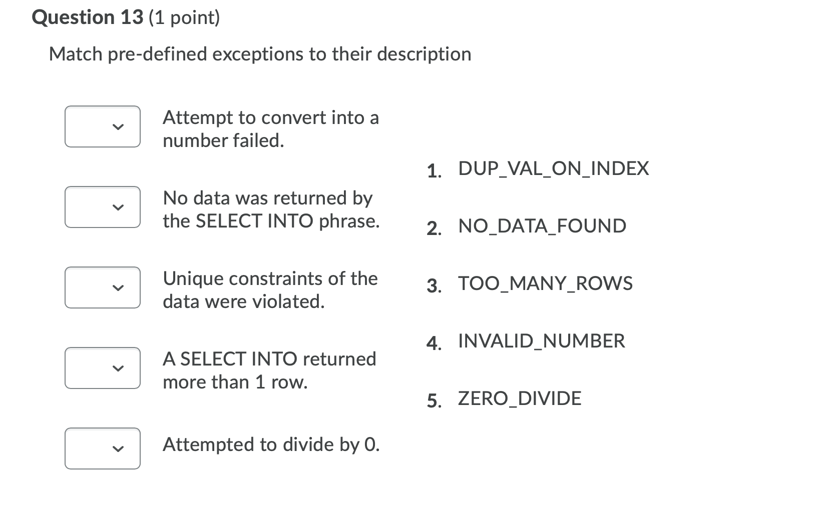Solved question 14 1 point user defined exceptions differ chegg