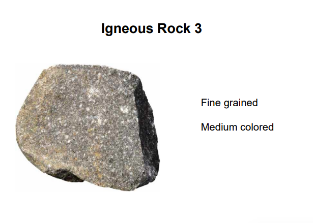 Igneous Rock 3
Fine grained
Medium colored