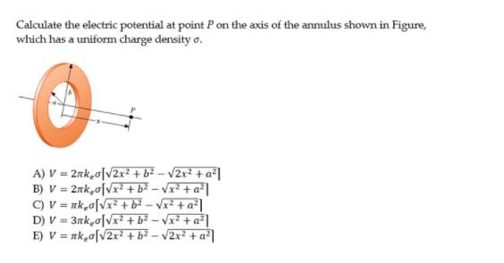 Solved Calculate The Electric Potential At Point P On The | Chegg.com