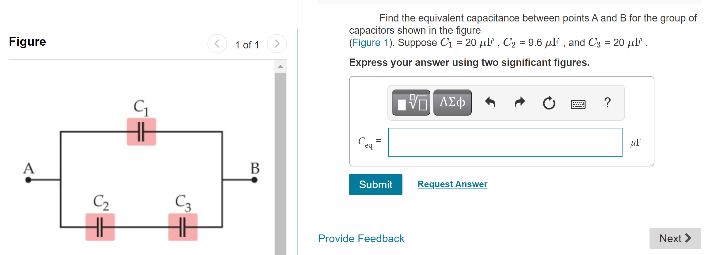 Solved Figure Find The Equivalent Capacitance | Chegg.com