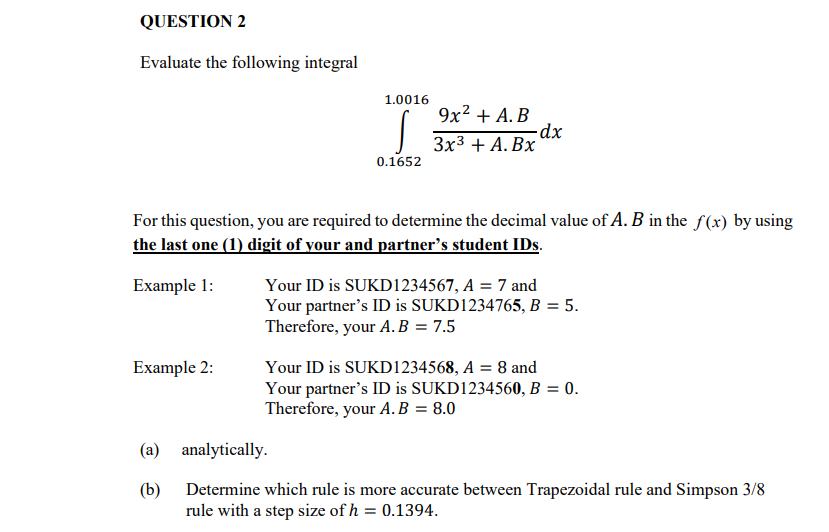 Solved A.B =1.3 | Chegg.com