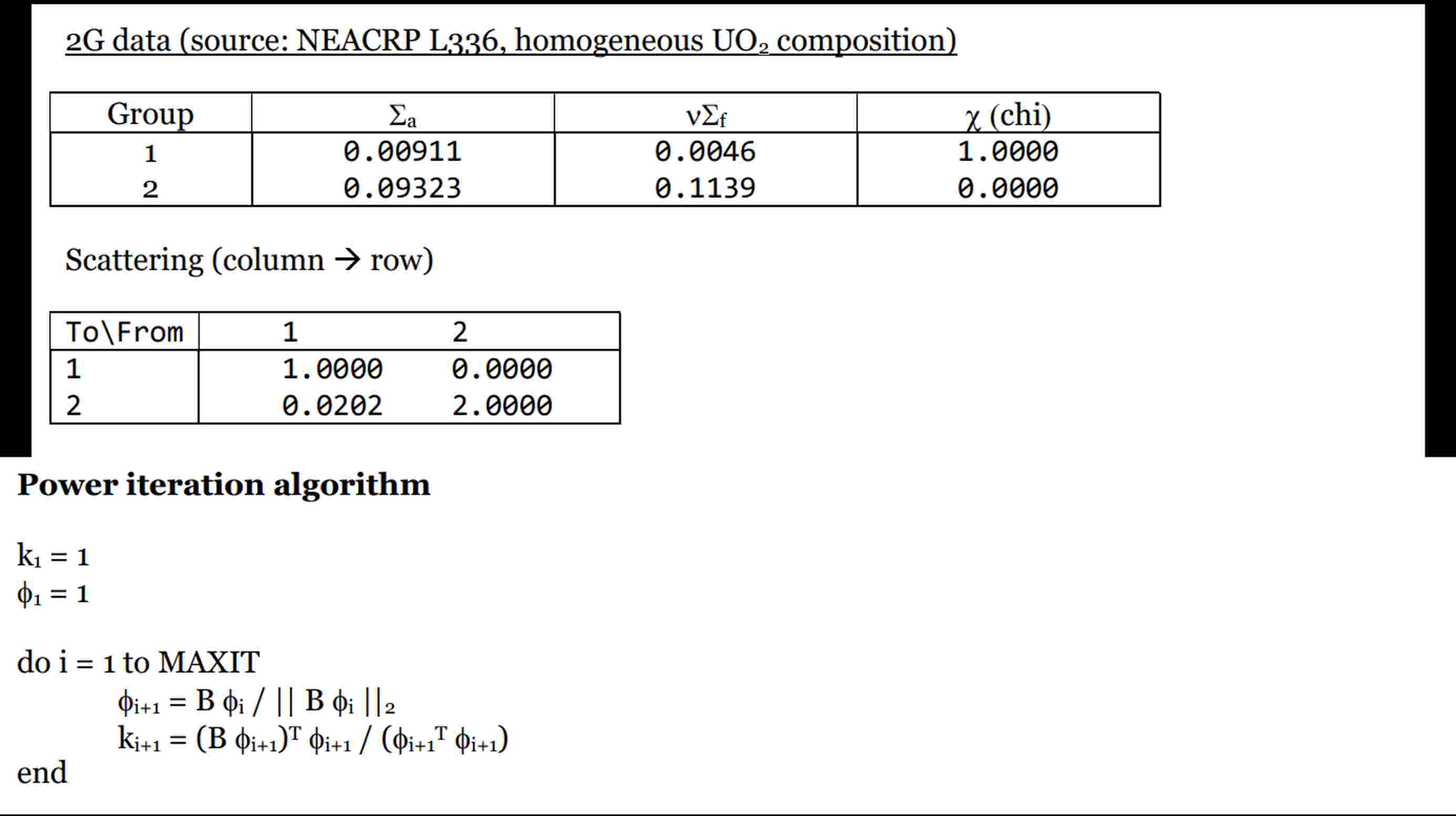 Solved by an EXPERT Please calculate the migration and fission matrix ...