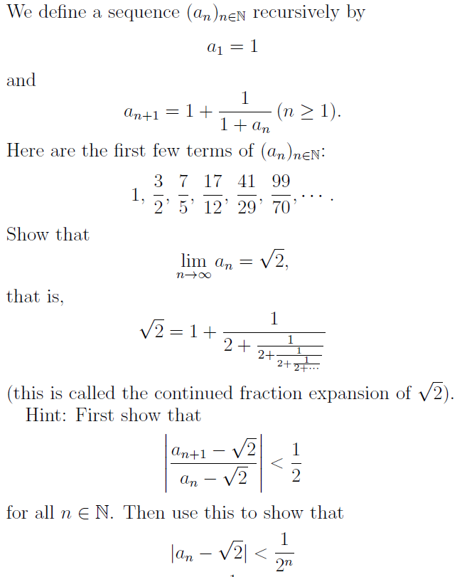 solved-we-define-a-sequence-an-nen-recursively-by-a1-1-chegg