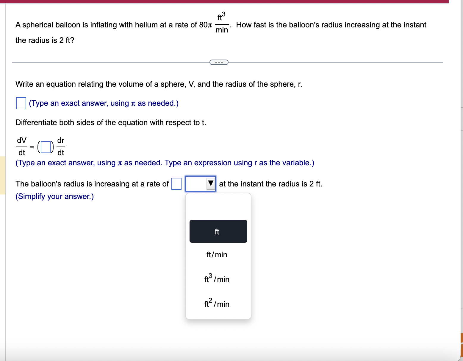 Solved A Spherical Balloon Is Inflating With Helium At A | Chegg.com