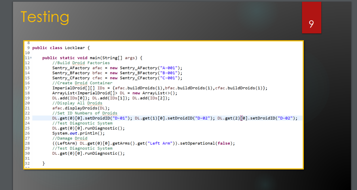 Please help me provide all of the code for each class | Chegg.com