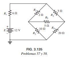 Solved 57. For the bridge configuration in figure 3.135: a. | Chegg.com