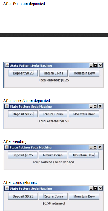 Solved Soda Machine in Java The machine has three | Chegg.com