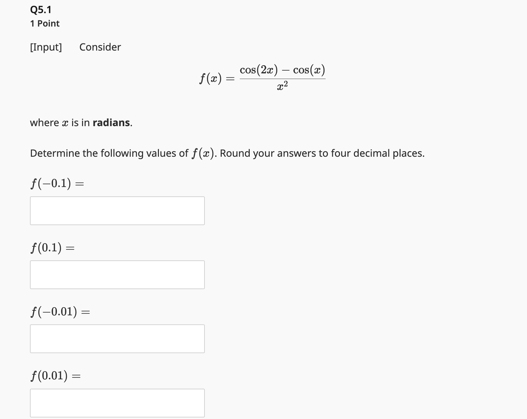 solved-f-x-x2cos-2x-cos-x-where-x-is-in-radians-chegg
