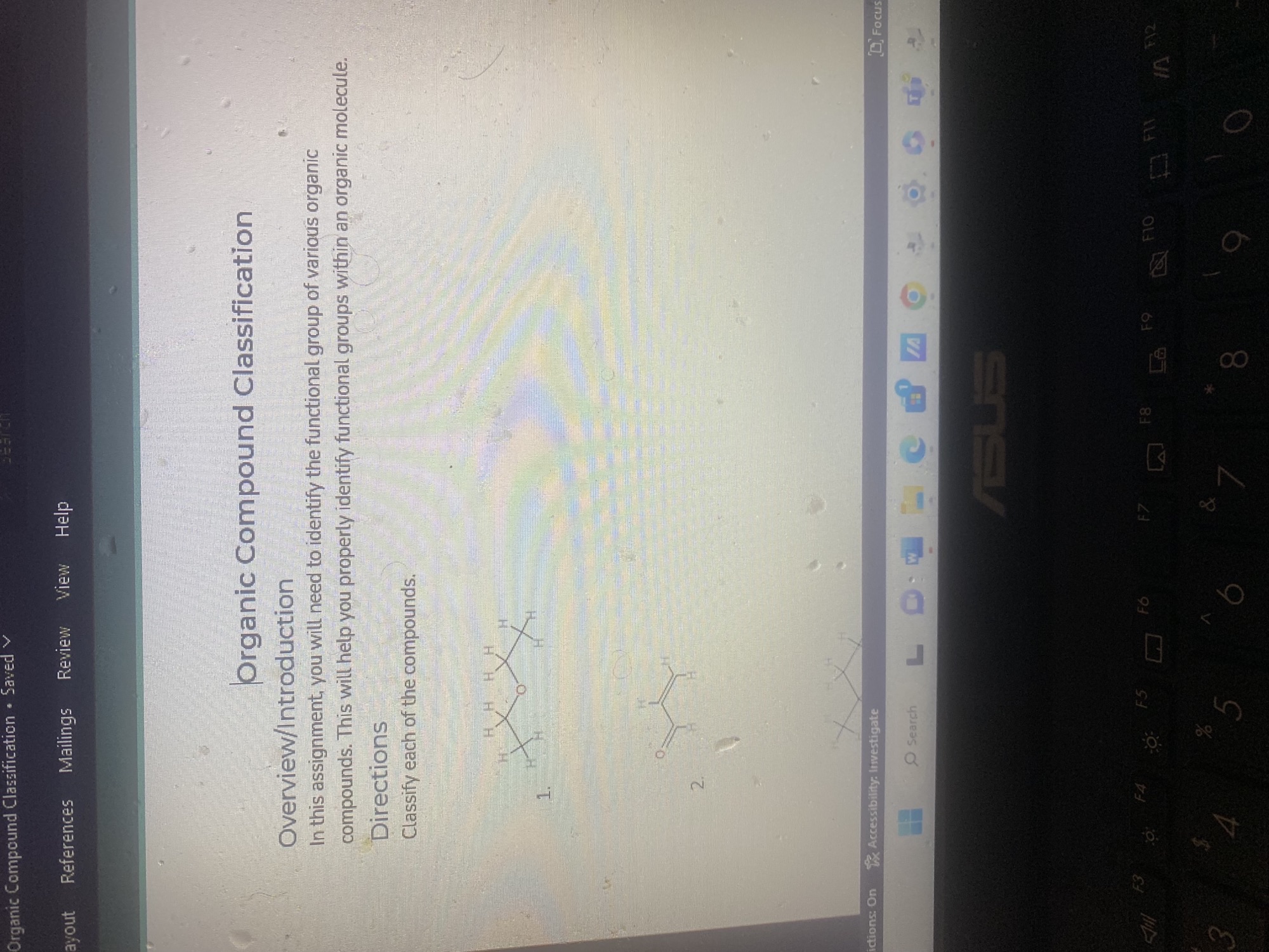 CLASSIFYING ORGANIC COMPOUNDS BY FUNCTIONAL GROUP visual data 5