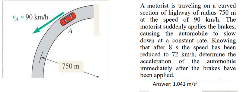 Solved A Motorist Is Traveling On A Curved Section Of | Chegg.com