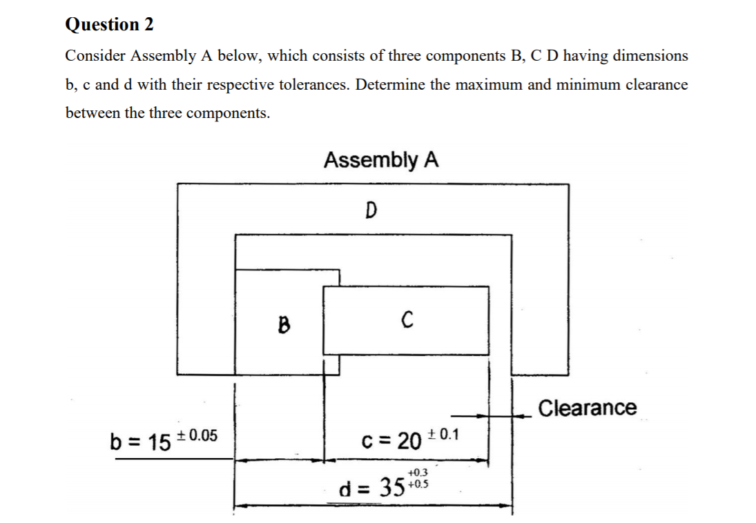 Solved Question 2 Consider Assembly A below, which consists | Chegg.com